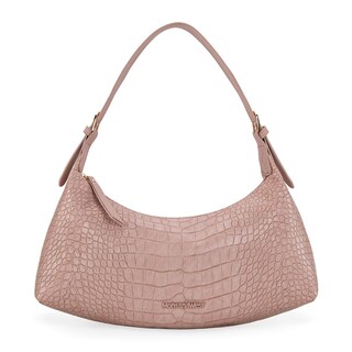 Foto 1 | Foto 1 | Bolsa Hobo De Hombro Montana West En Cuero Vegano Con Relieve De Cocodrilo Rosa - Venta Internacional.
