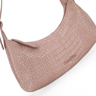 Foto 4 | Foto 4 | Bolsa Hobo De Hombro Montana West En Cuero Vegano Con Relieve De Cocodrilo Rosa - Venta Internacional.