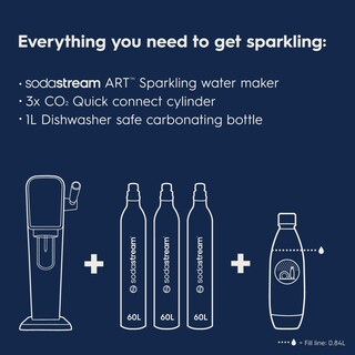 Foto 3 | Foto 3 | Sodastream Art Máquina Para Agua Con Gas Negra Con Paquete De 3 Co2 - Venta Internacional.