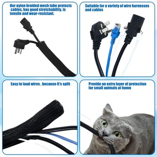 Foto 7 | Foto 7 | Tubería Trenzada Ignífuga Para Cables Wire Loom De 30 M - Venta Internacional.