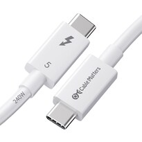 Cable Thunderbolt 5 Matters Certificado Intel 1 M Blanco - Venta Internacional.