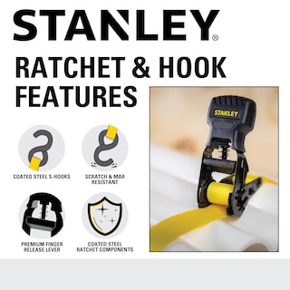 Foto 4 | Foto 4 | Correas De Trinquete Stanley S10004-12 Negro/amarillo 1 M X 3 6 M 500 Kg - Venta Internacional.