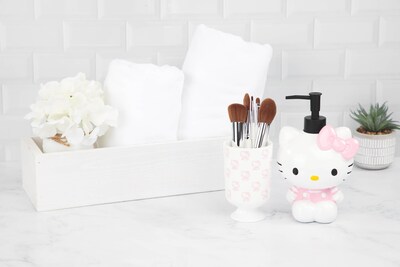 Foto 4 | Foto 4 | Vaso Para Baño Jay Franco Hello Kitty En Resina Rosa Y Blanco - Venta Internacional.