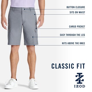 Foto 6 | Foto 6 | Short Cargo Flexible De Golf Para Hombre Izod - Azul - Venta Internacional.