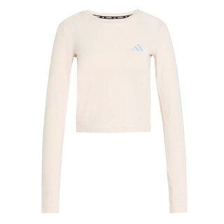 Foto 2 | Foto 2 | Playera De Running Adi365 Essentials De Manga Larga Adidas Beige Mujer