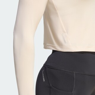 Foto 5 | Foto 5 | Playera De Running Adi365 Essentials De Manga Larga Adidas Beige Mujer