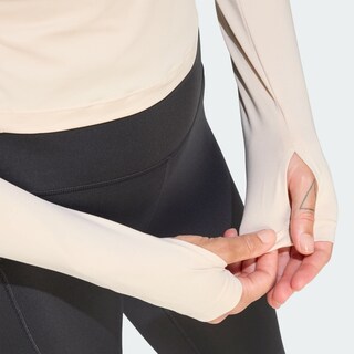 Foto 6 | Foto 6 | Playera De Running Adi365 Essentials De Manga Larga Adidas Beige Mujer