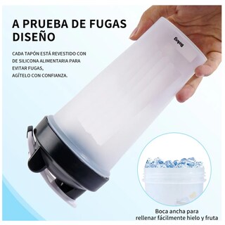 Foto 3 | Foto 3 | Mezcladora Belug Productos Deportivos Proteina Shaker Gym Blanco