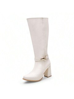 Foto 3 | Foto 3 | Botas Golden Shoes 2018 Latte Caña Alta para Mujer