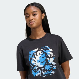 Foto 4 | Foto 4 | Playera Graphic House Of Tiro Community Adidas Negro Mujer