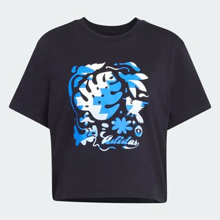 Foto 7 | Foto 7 | Playera Graphic House Of Tiro Community Adidas Negro Mujer