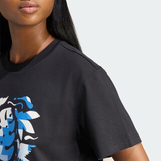 Foto 5 | Foto 5 | Playera Graphic House Of Tiro Community Adidas Negro Mujer