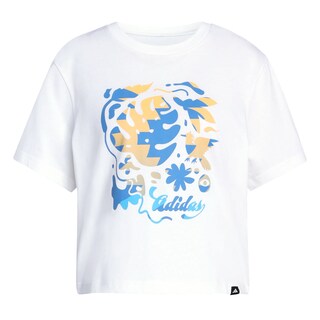 Foto 2 | Foto 2 | Playera Graphic House Of Tiro Community Adidas Blanco Mujer