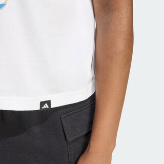 Foto 5 | Foto 5 | Playera Graphic House Of Tiro Community Adidas Blanco Mujer