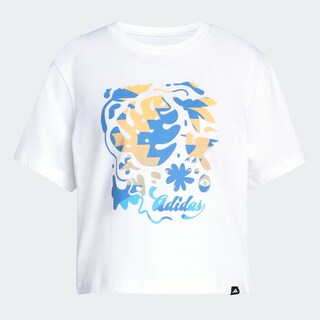 Foto 7 | Foto 7 | Playera Graphic House Of Tiro Community Adidas Blanco Mujer