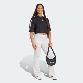 Foto 6 | Foto 6 | Playera Holgada De Algodón Essentials 3 franjas Adidas Negro Mujer