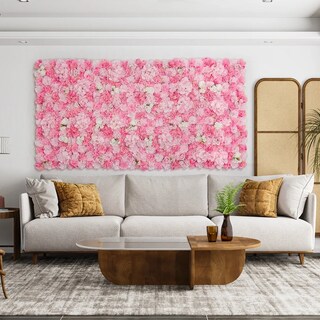 Foto 5 | Foto 5 | Kit 12 Pzas Panel De Flores Belug Artificiales Muro Decorativos Rosas Pared