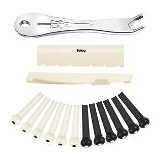 Foto 1 | Foto 1 | Juego Belug De Pinzas De Puente De Guitarra Acústica Herramienta Blanco