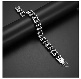 Foto 3 | Foto 3 | Pulsera Lab.g Cadena Biker Moto Hombre Plateado