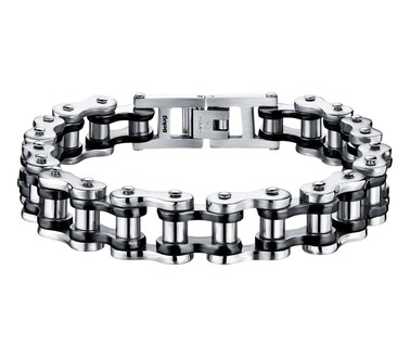 Foto 1 | Foto 1 | Pulsera Belug Cadena Biker Moto Hombre Plateado