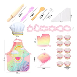 Foto 2 | Foto 2 | ''juego Lab.g De 26pz Disfraces De Chef Para Niños Incluye Delantal Rosa ''