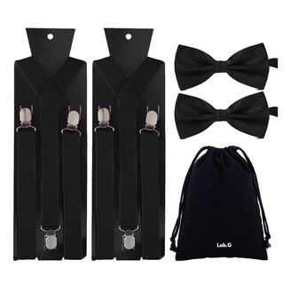 Foto 1 | Foto 1 | Tirantes Ajustables con Moño Negro 2 Pack