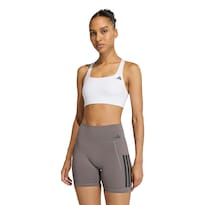 Top Deportivo De Soporte Medio Optime Workout Adidas Blanco Mujer
