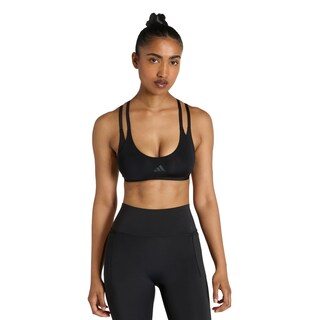 Foto 1 | Foto 1 | Top Deportivo De Tiras Optime Workout De Soporte Ligero Adidas Negro Mujer