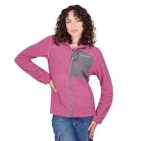 Chamarra De Fleece Holgado Para Mujer Con Bolsillos Greenlander Purpura
