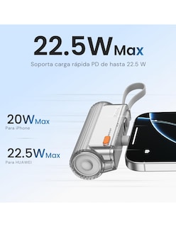 Foto 3 | Foto 3 | Power Bank Sharge Flow Mini 2 5000mah Carga Rápida Usb-c Lightning