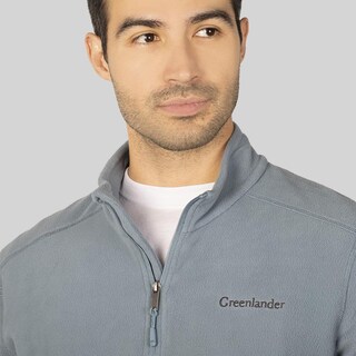 Foto 4 | Foto 4 | Sudadera Fleece Para Hombre De Medio Cierre Greenlander Azul