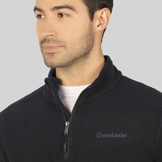 Foto 4 | Foto 4 | Sudadera Fleece Para Hombre De Medio Cierre Greenlander Azul Marino