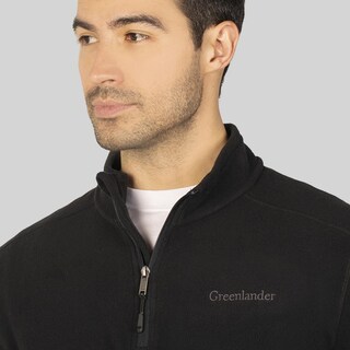 Foto 4 | Foto 4 | Sudadera Fleece Para Hombre De Medio Cierre Greenlander Negro