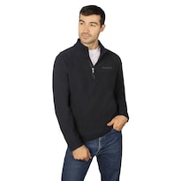 Sudadera Fleece Para Hombre De Medio Cierre Greenlander Azul Marino