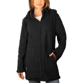 Foto 2 | Foto 2 | Chamarra De Fleece Larga Para Mujer Con Capucha Desmontable Greenlander Negro