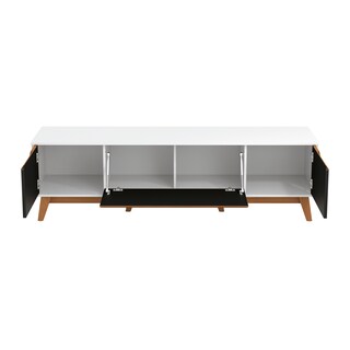 Foto 8 | Foto 8 | Mueble Tv 75'' Kappesberg 180cm Con 3 Puertas Blanco/negro