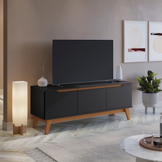 Foto 1 | Foto 1 | Mueble Tv 55'' Kappesberg 136cm Con 3 Puertas Negro