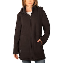 Chamarra De Fleece Larga Para Mujer Con Capucha Desmontable Greenlander Cafe