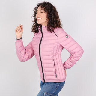 Foto 3 | Foto 3 | Chamarra Capitonada Para Mujer Con Cuello Alto Y Bolsillos Greenlander Vino