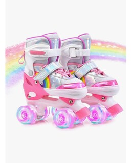 Foto 1 | Foto 1 | Patines Ajustables Para Niños Con Luces Y Frenos Rosa