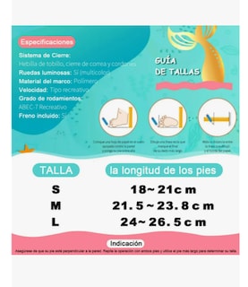 Foto 2 | Foto 2 | Patines Sirena Niña Ruedas Luminosa Rosa