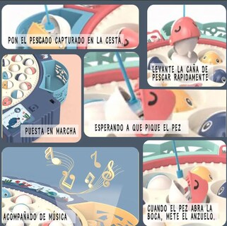 Foto 4 | Foto 4 | Juguete Magnético de Pesca con Música Azul