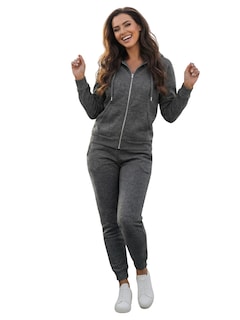 Foto 1 | Foto 1 | Conjunto Pants y Sudadera Conj-07 Gris para Mujer