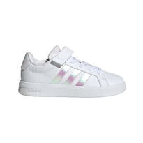 Tenis Grand Court 3.0 El C Adidas Blancos para Niños