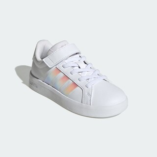 Foto 3 | Foto 3 | Tenis Grand Court 3.0 El C Adidas Blancos para Niños