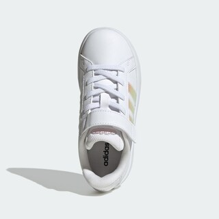 Foto 5 | Foto 5 | Tenis Grand Court 3.0 El C Adidas Blancos para Niños