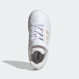 Foto 5 | Foto 5 | Tenis Grand Court 3.0 El C Adidas Blancos para Niños