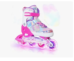 Patines En Línea Para Niñas Ajustables Rosa