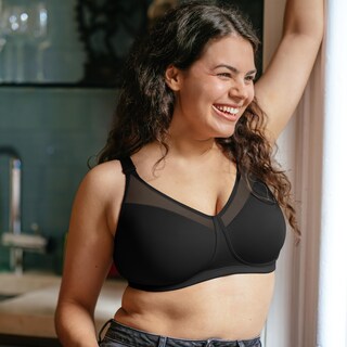 Foto 4 | Foto 4 | Sujetador Playtex 18 Horas Suavizante Sin Cables Us4697 Negro 42d - Venta Internacional.