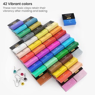 Foto 2 | Foto 2 | Kit De Arcilla Polimérica Arteza 42 Colores Con 5 Herramientas Para Hacer Joyas - Venta Internacional.